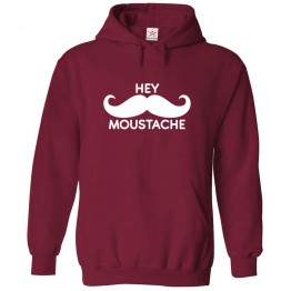 Hey Moustache Unisex Classic Kids and Adults Pullover Hoodie for Reality Show Lovers